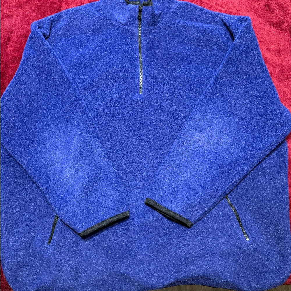 Eddie Bauer Women's Royal Blue Zip-Up Sweater